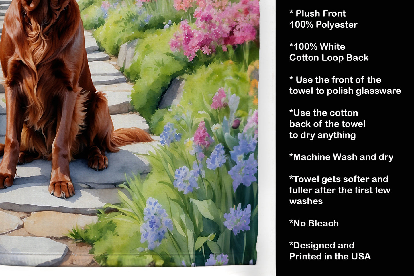 Irish Setter Spring Path Kitchen Towel