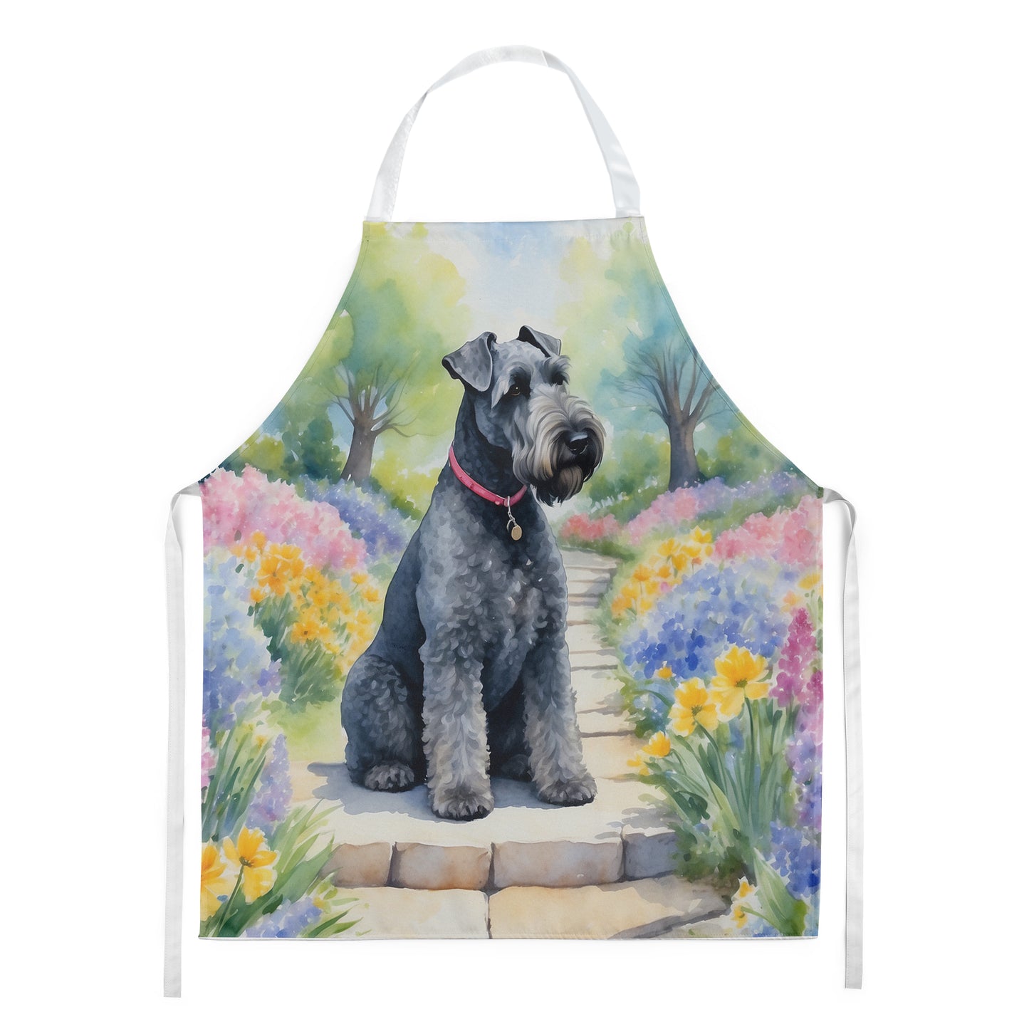 Buy this Kerry Blue Terrier Spring Path Apron