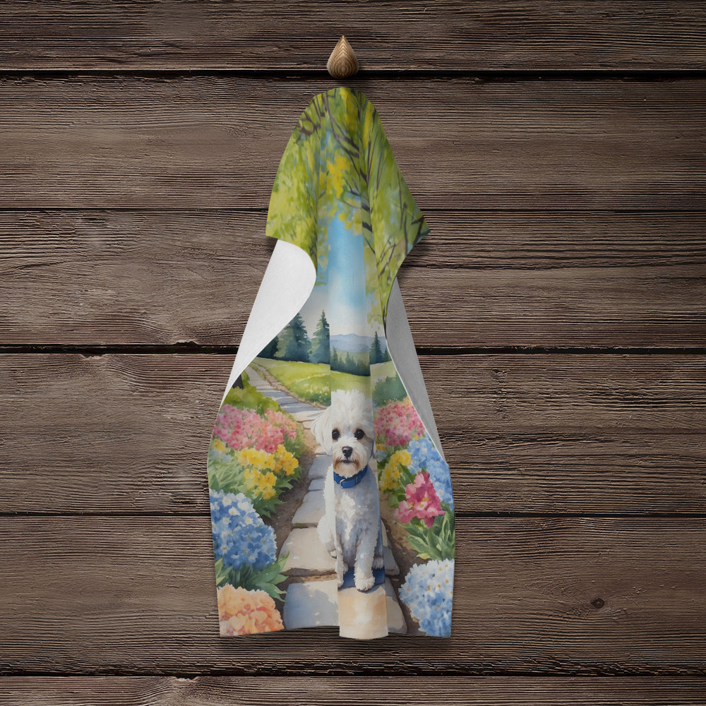 Maltipoo Spring Path Kitchen Towel