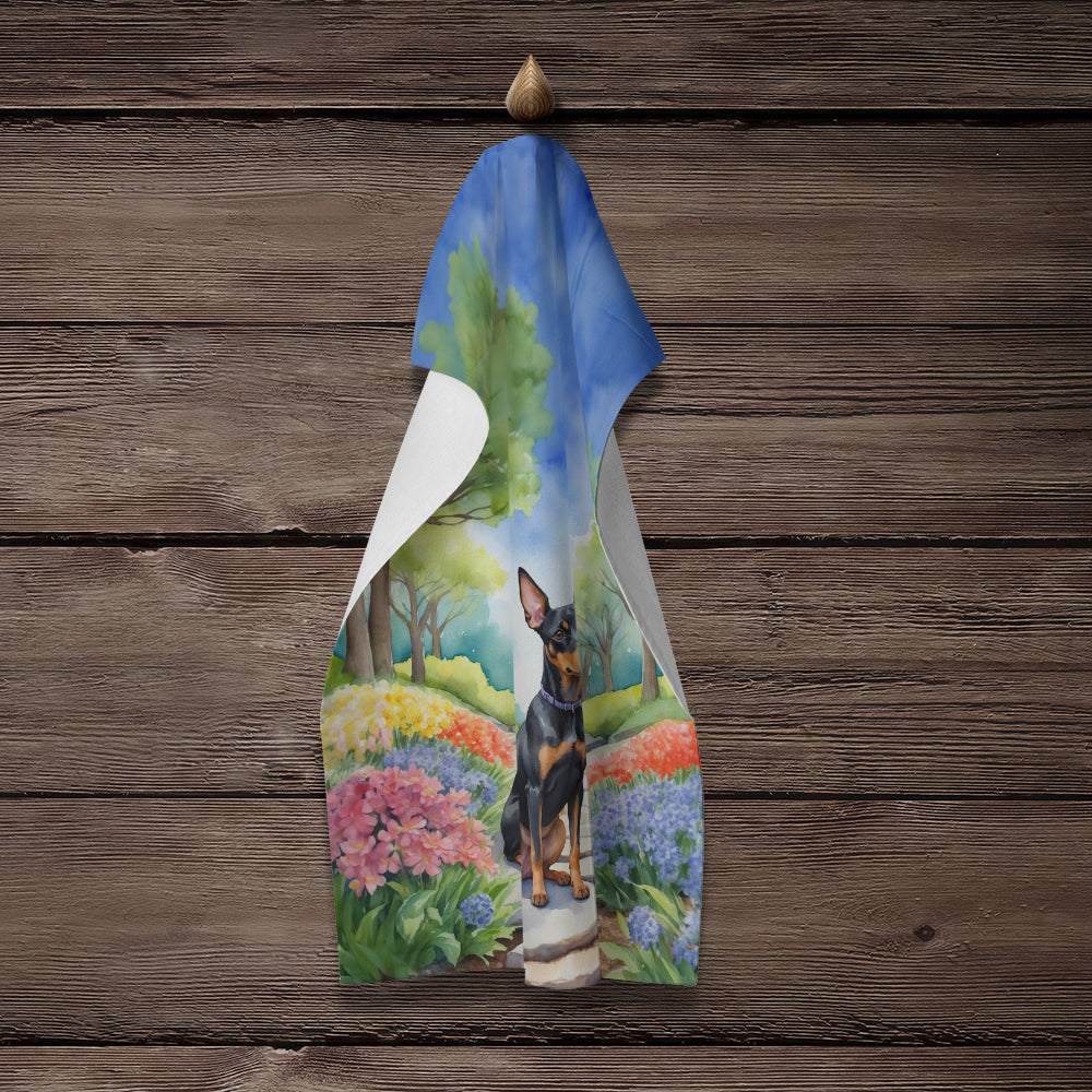 Manchester Terrier Spring Path Kitchen Towel