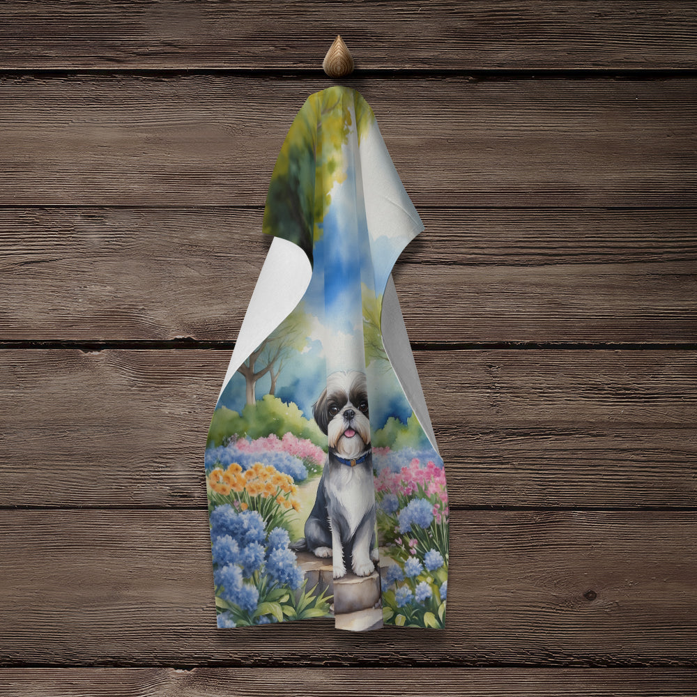Shih Tzu Spring Path Kitchen Towel