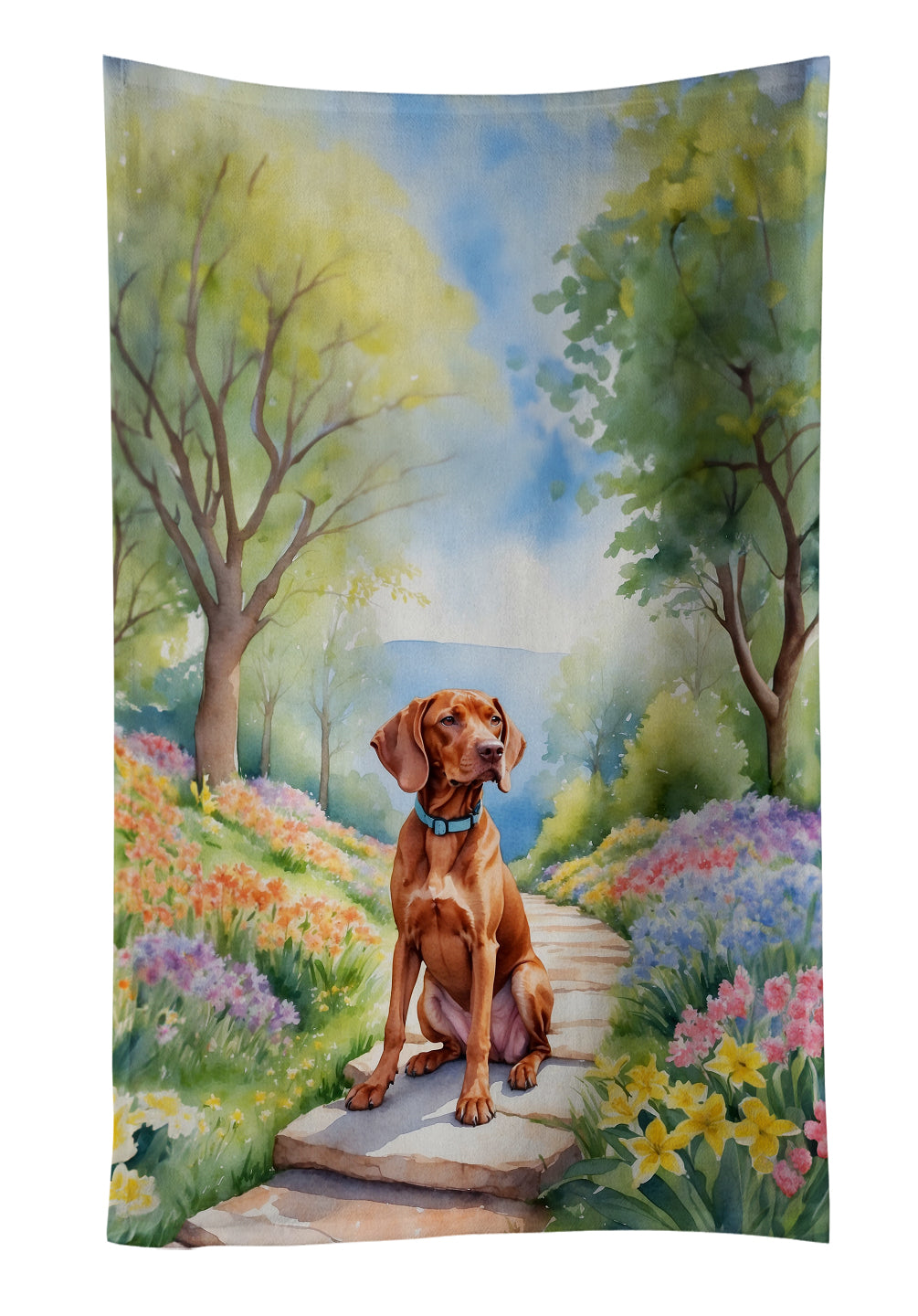 Buy this Vizsla Spring Path Kitchen Towel