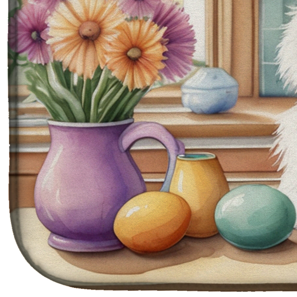 Decorating Easter American Eskimo Dish Drying Mat