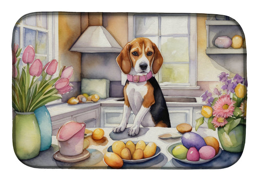 Buy this Decorating Easter Beagle Dish Drying Mat