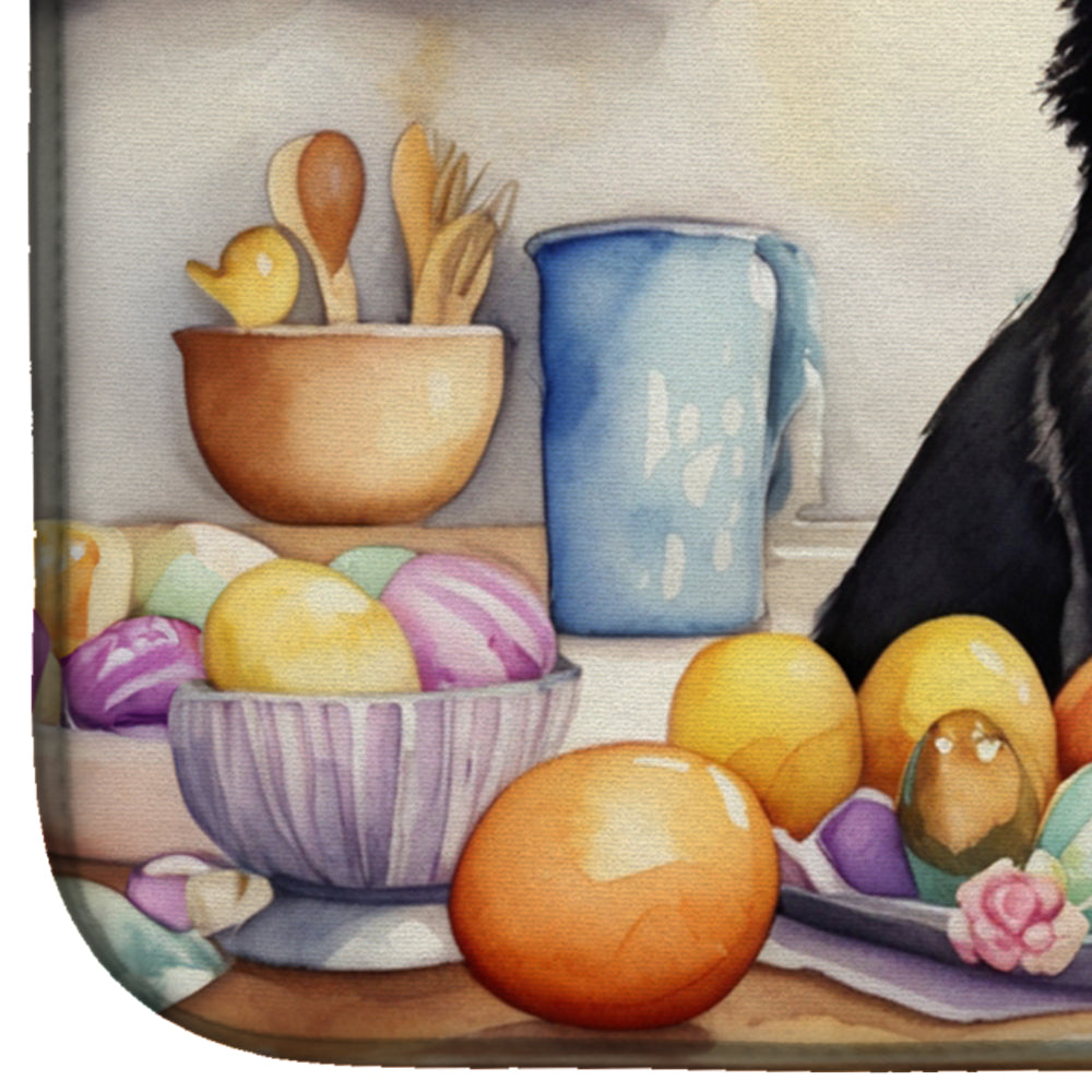 Decorating Easter Chihuahua Dish Drying Mat