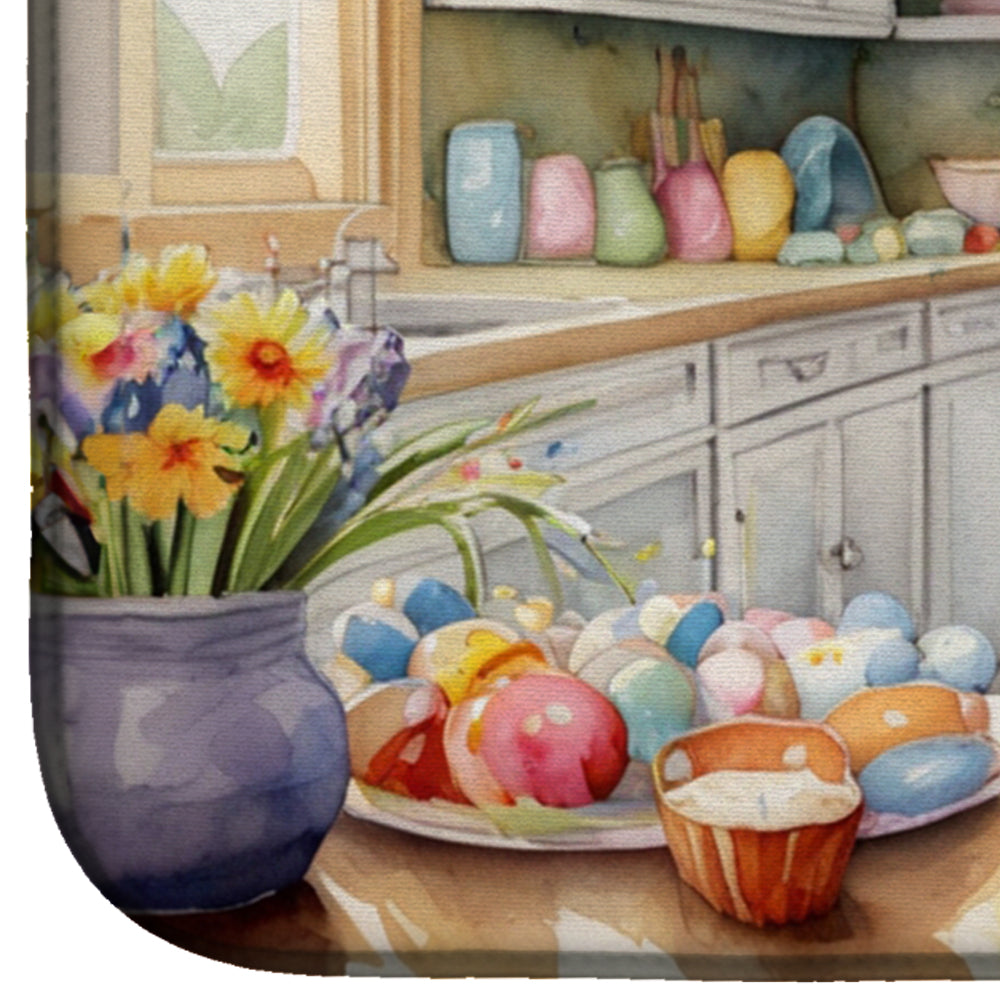Decorating Easter Great Dane Dish Drying Mat