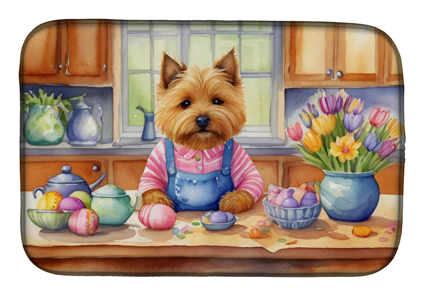 Buy this Decorating Easter Norwich Terrier Dish Drying Mat