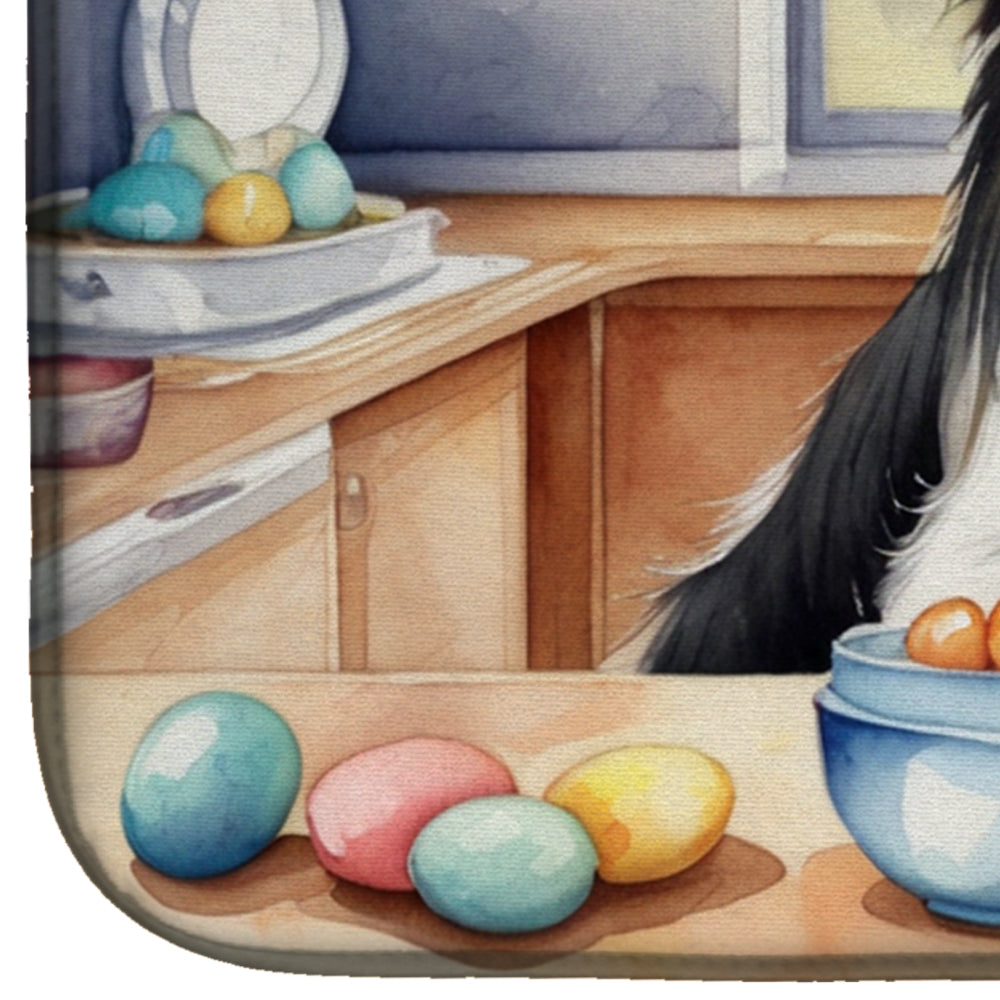 Decorating Easter Papillon Dish Drying Mat