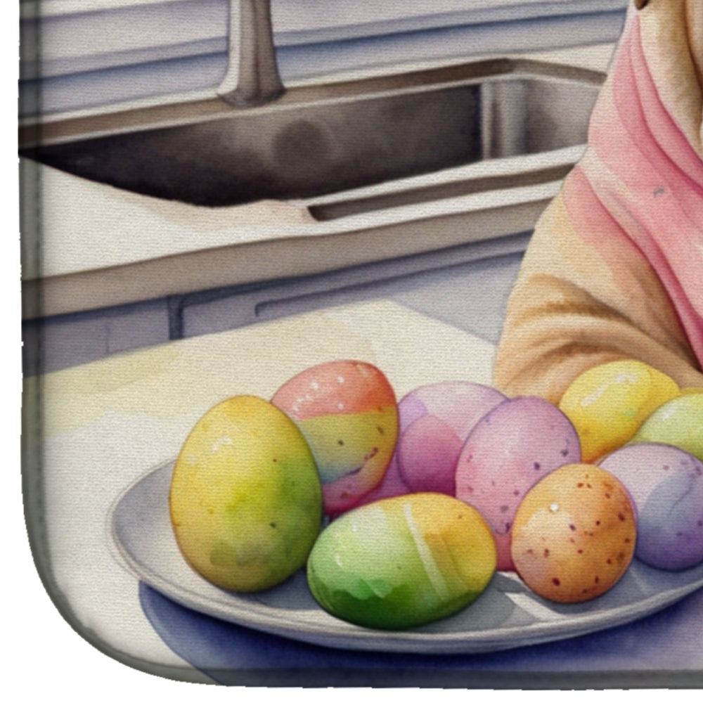 Decorating Easter Shar Pei Dish Drying Mat