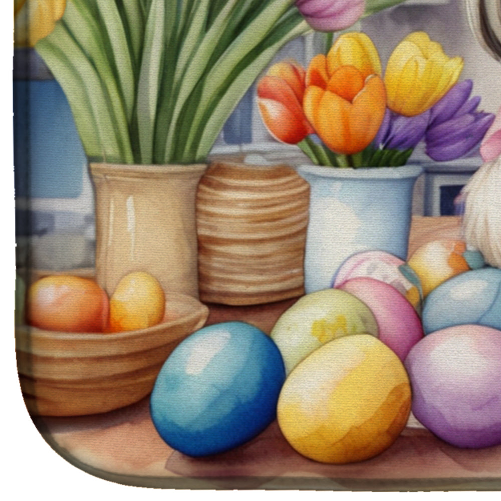 Decorating Easter Shih Tzu Dish Drying Mat