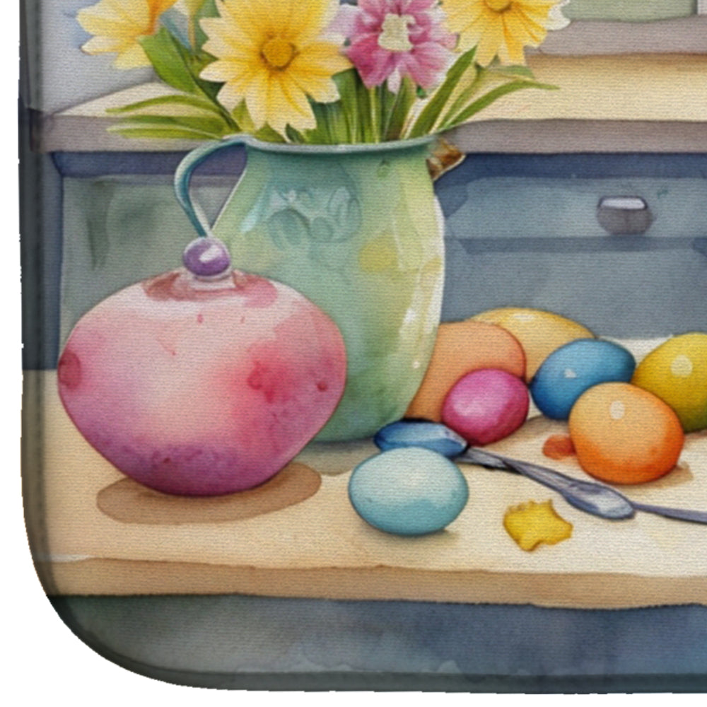 Decorating Easter Whippet Dish Drying Mat