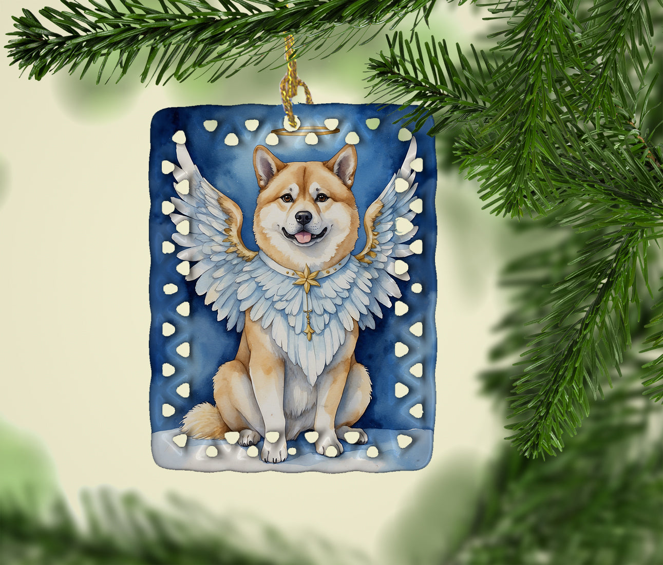 Akita My Angel Porcelain Ornament