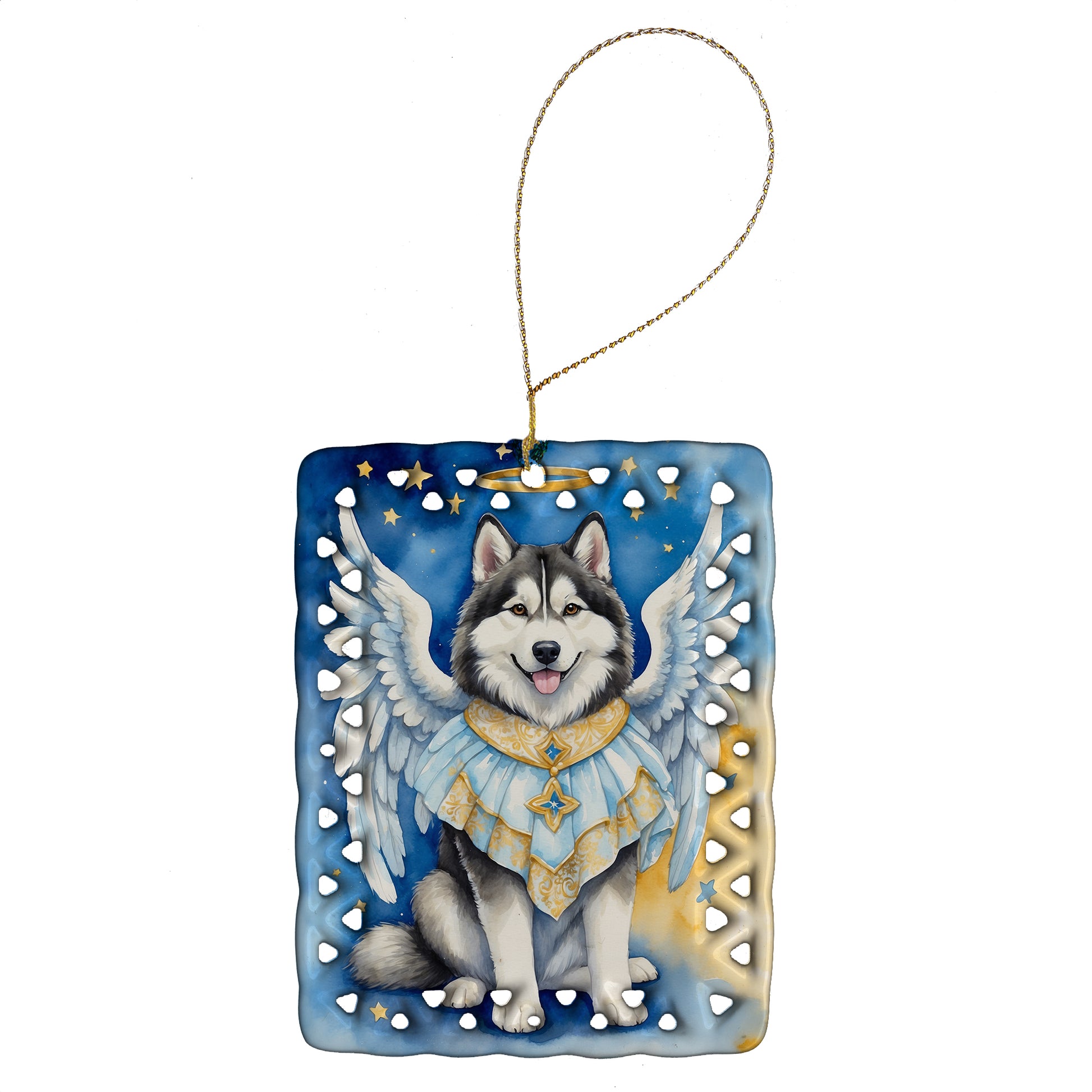 Buy this Alaskan Malamute My Angel Porcelain Ornament