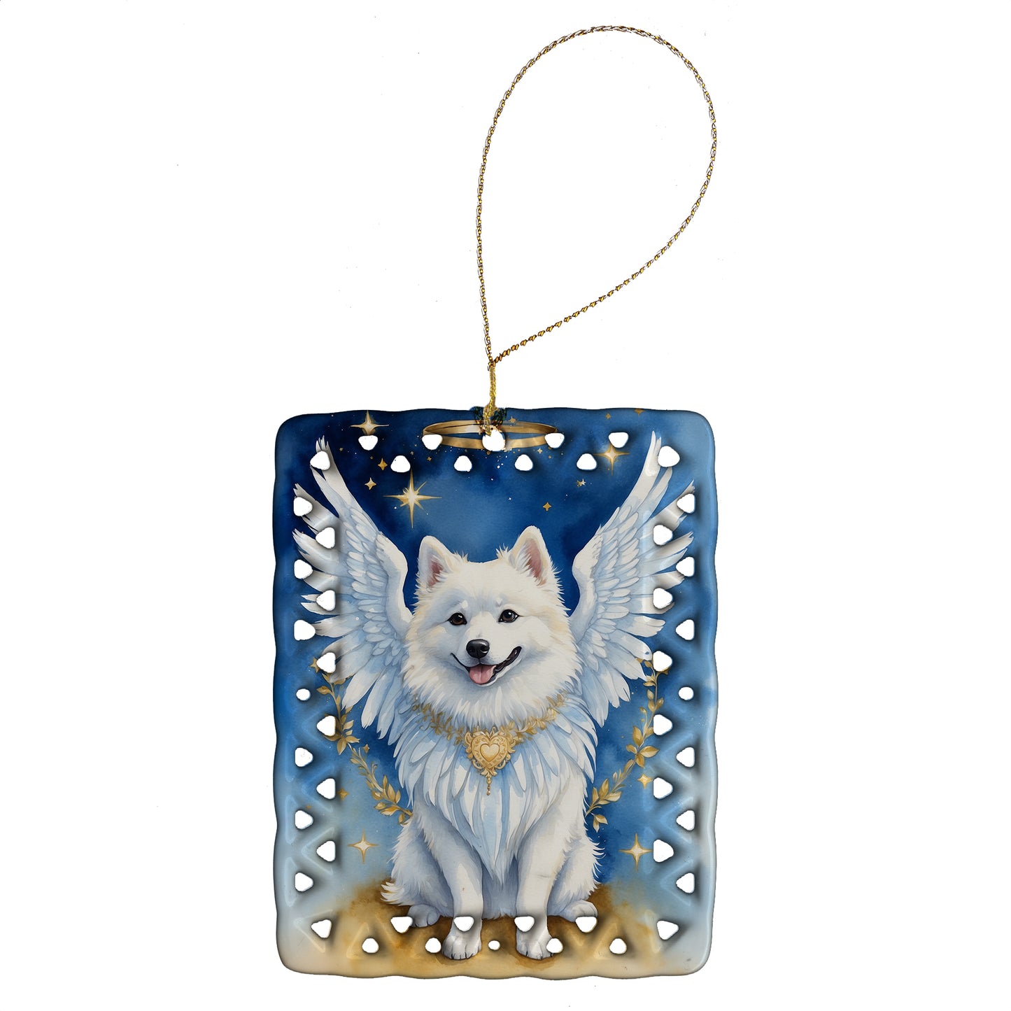 Buy this American Eskimo My Angel Porcelain Ornament