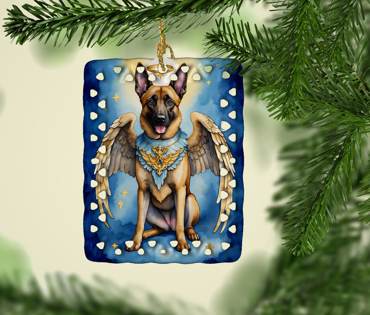 Belgian Malinois My Angel Porcelain Ornament