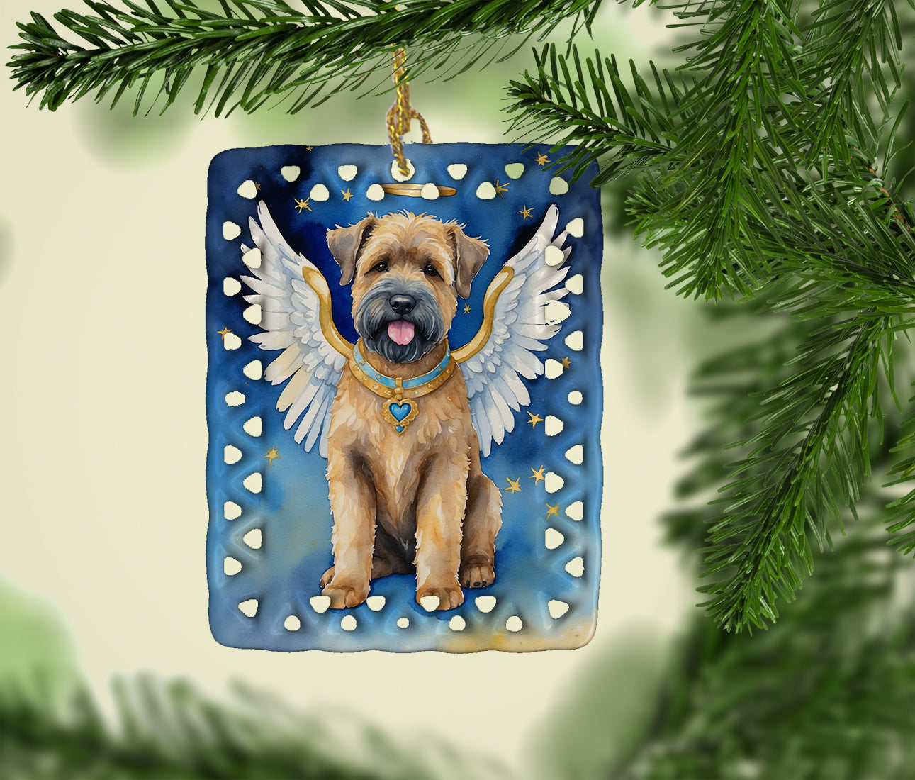 Bouvier des Flandres My Angel Porcelain Ornament