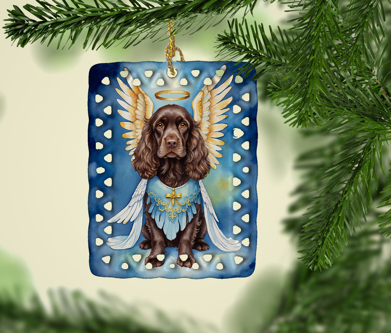 Cocker Spaniel My Angel Porcelain Ornament