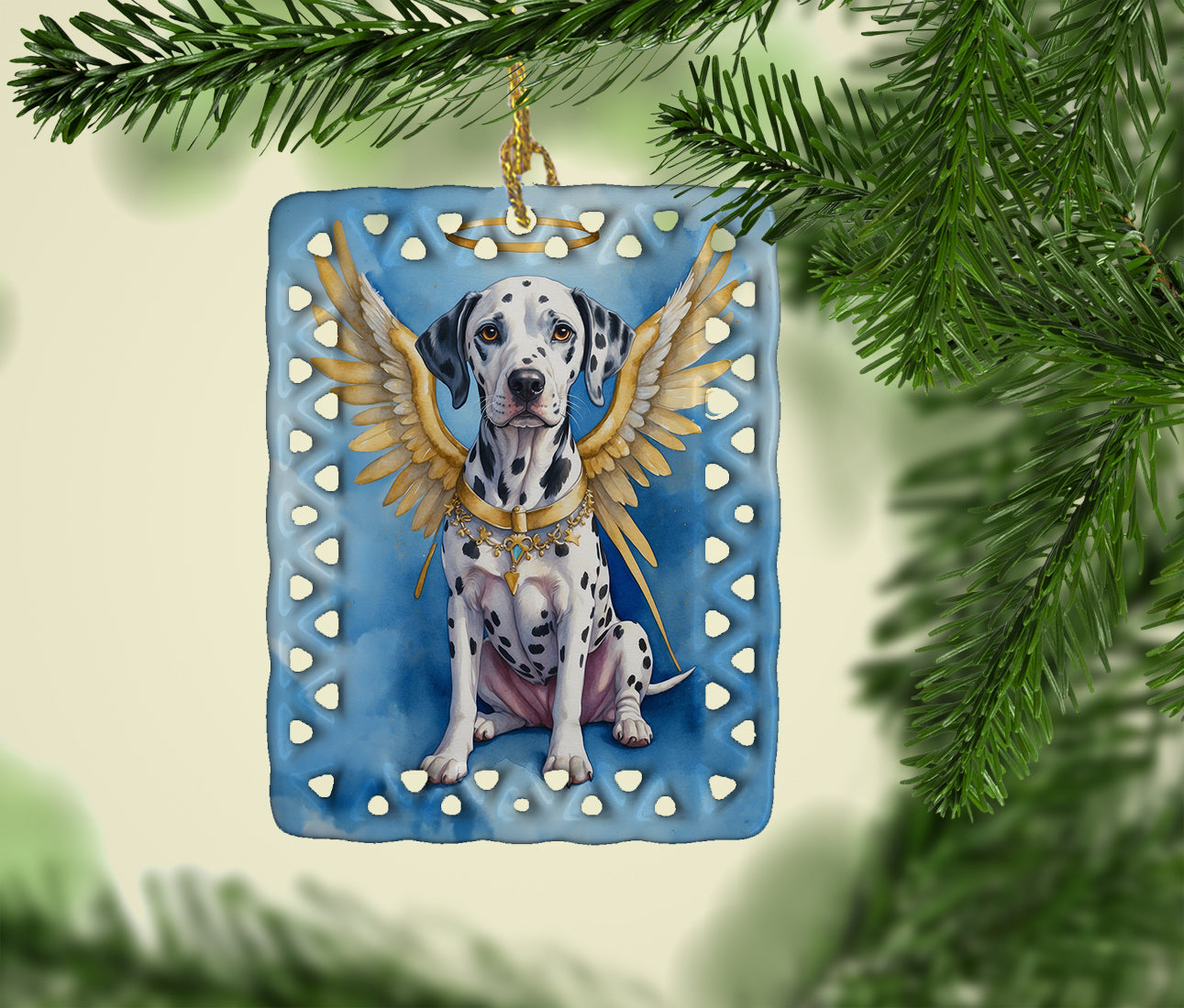 Dalmatian My Angel Porcelain Ornament