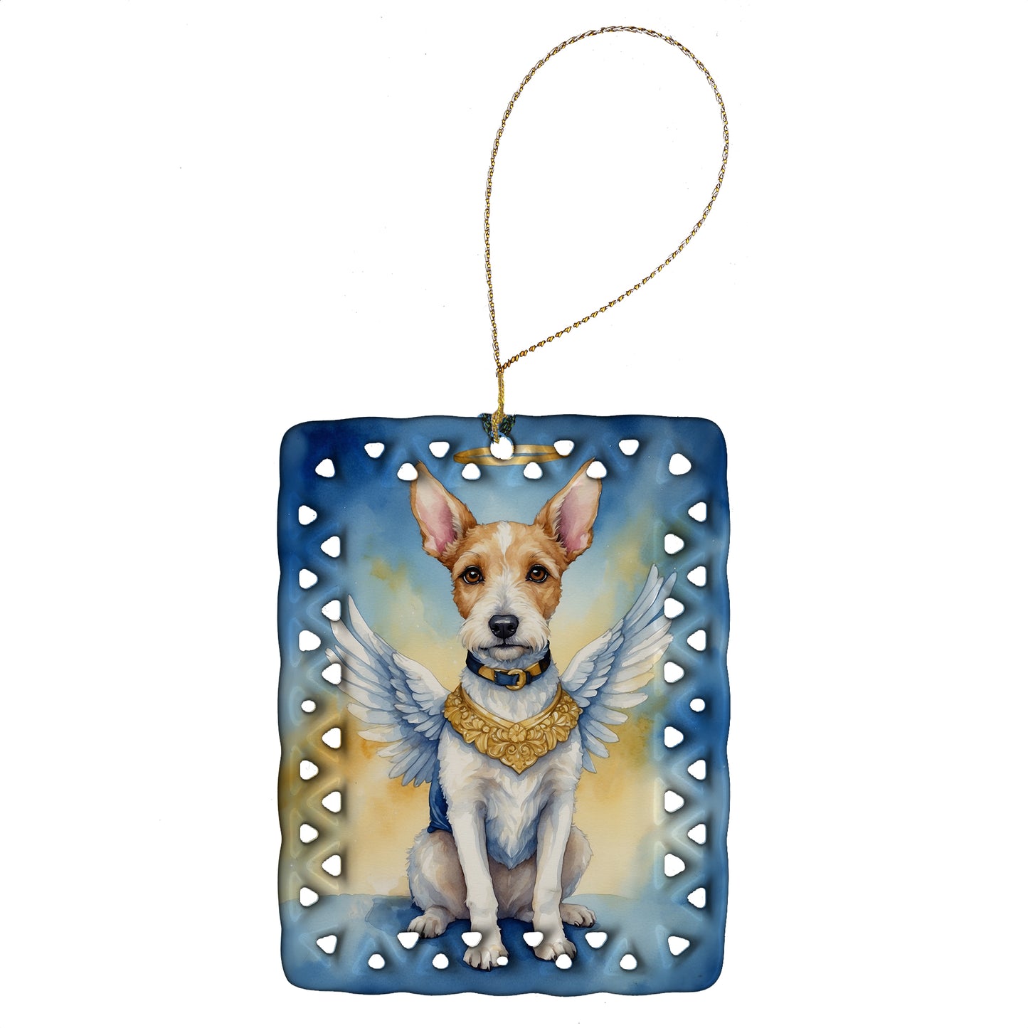 Buy this Fox Terrier My Angel Porcelain Ornament