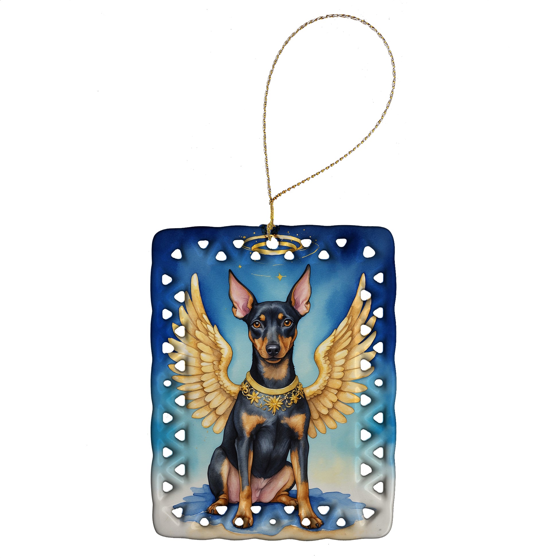 Buy this Manchester Terrier My Angel Porcelain Ornament