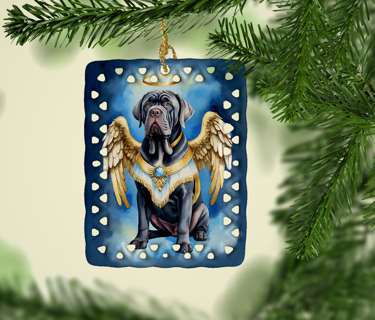 Neapolitan Mastiff My Angel Porcelain Ornament