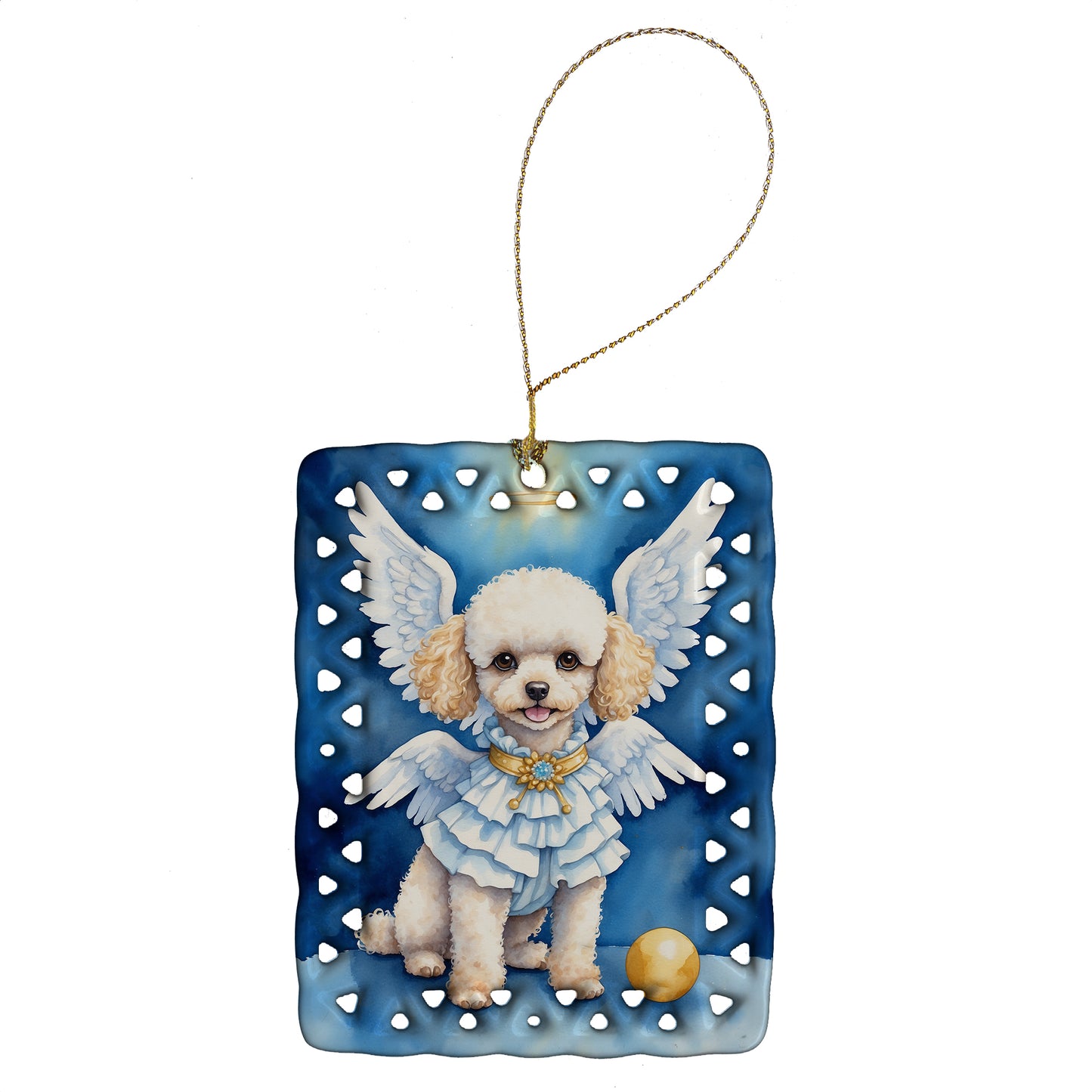 Buy this Poodle My Angel Porcelain Ornament