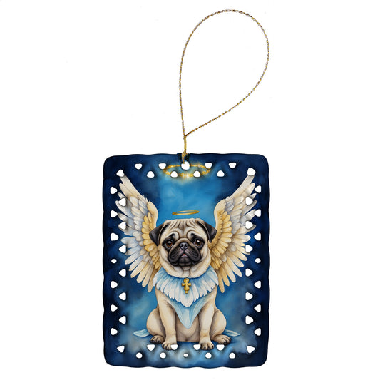 Buy this Pug My Angel Porcelain Ornament
