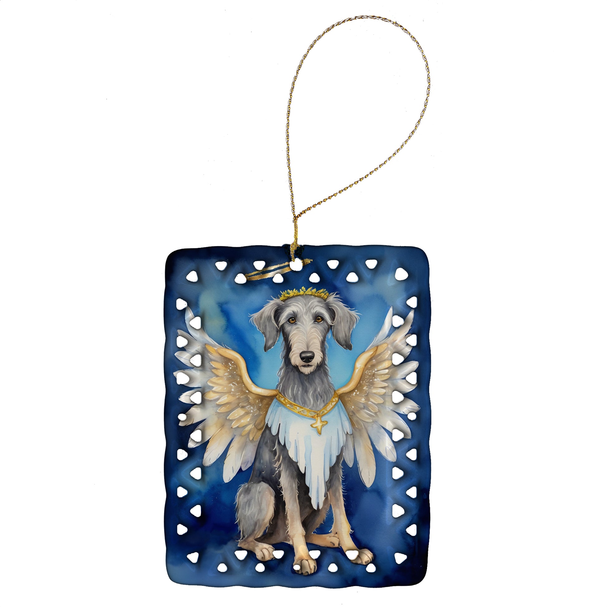 Buy this Scottish Deerhound My Angel Porcelain Ornament