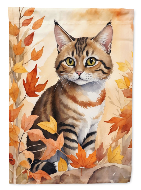 Buy this Owyhee Bob Cat in Fall Leaves House Flag