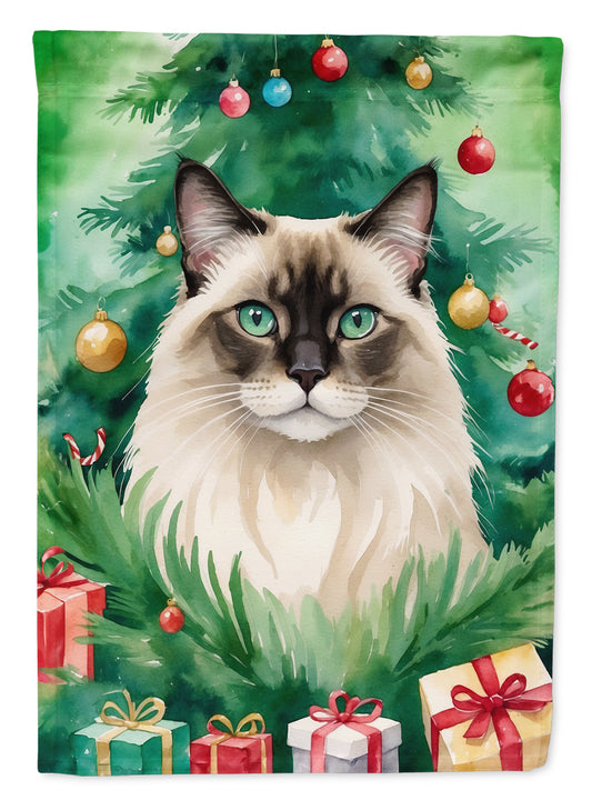 Buy this Balinese Cat By the Christmas Tree House Flag