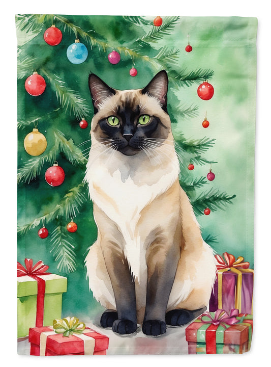 Buy this Birman Cat By the Christmas Tree Garden Flag