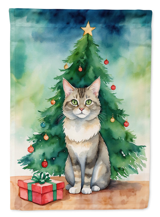 Buy this Dwelf Cat By the Christmas Tree Garden Flag