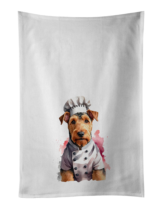 Buy this Airedale Terrier Chef Kitchen Towel Set of 2