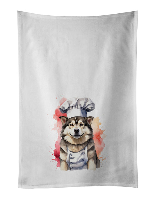 Buy this Alaskan Malamute Chef Kitchen Towel Set of 2