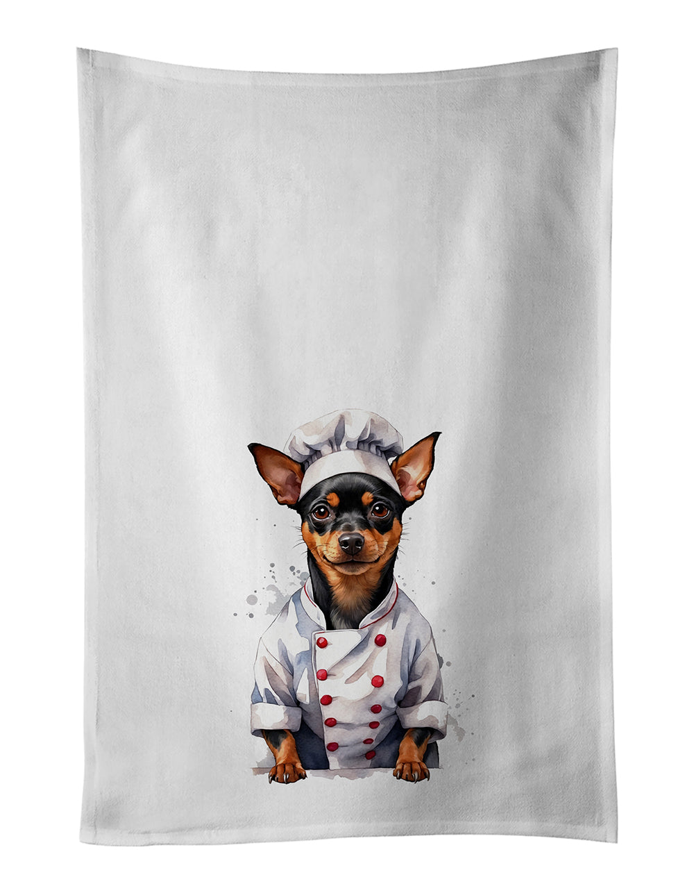 Buy this Miniature Pinscher Chef Kitchen Towel Set of 2