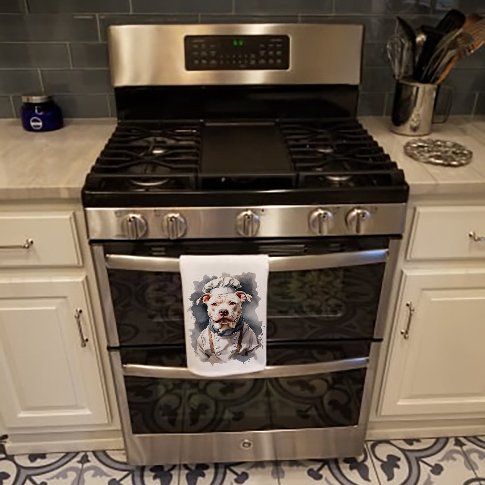 Pit Bull Terrier Chef Kitchen Towel Set of 2