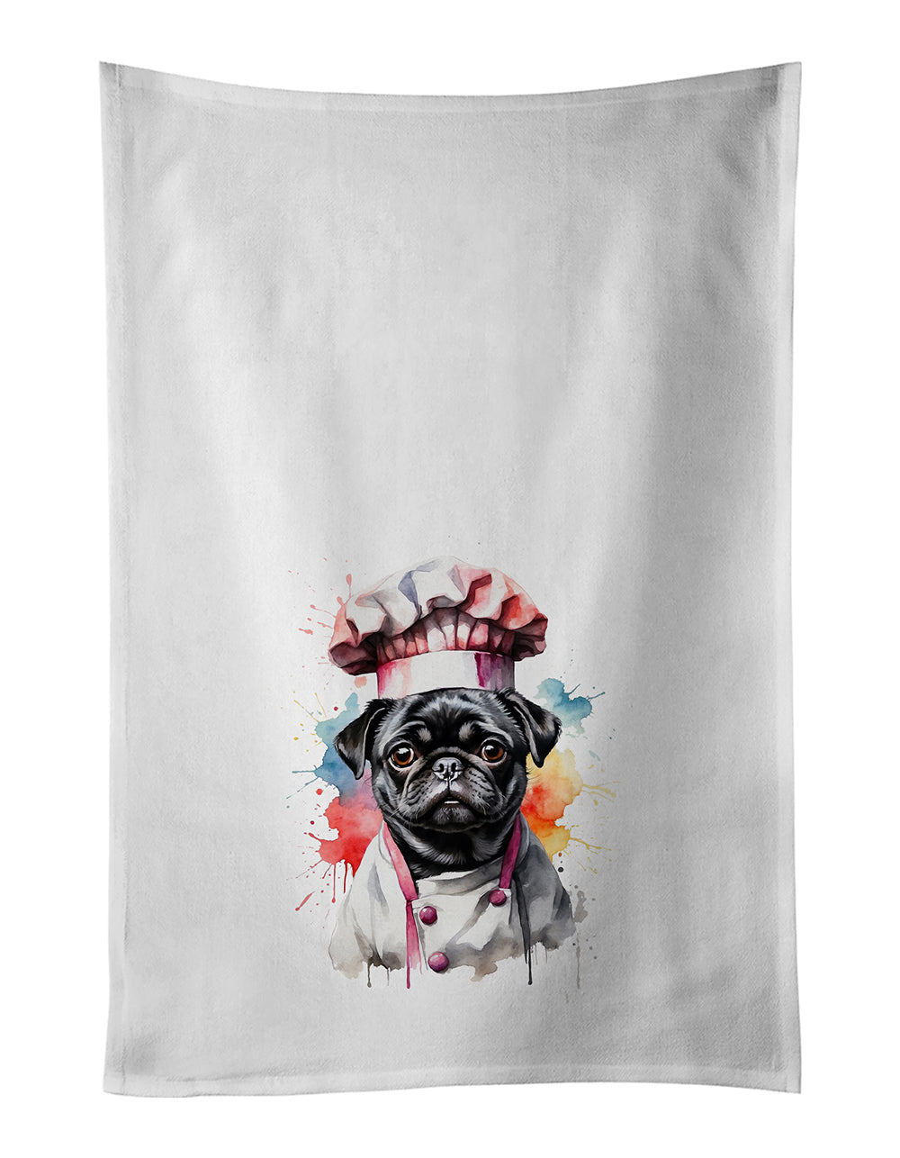 Buy this Pug Chef Kitchen Towel Set of 2