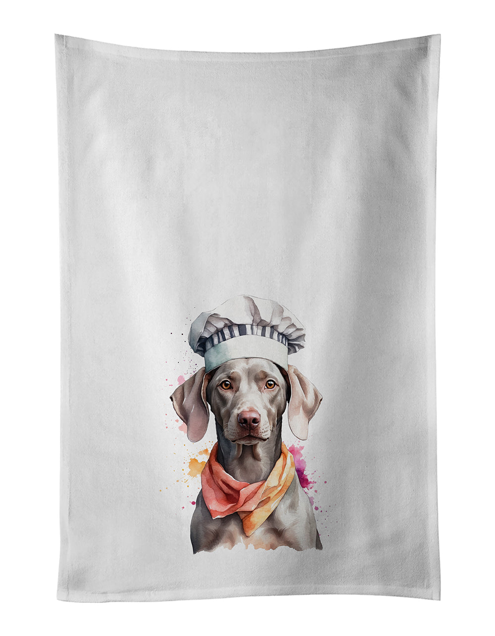 Buy this Weimaraner Chef Kitchen Towel Set of 2