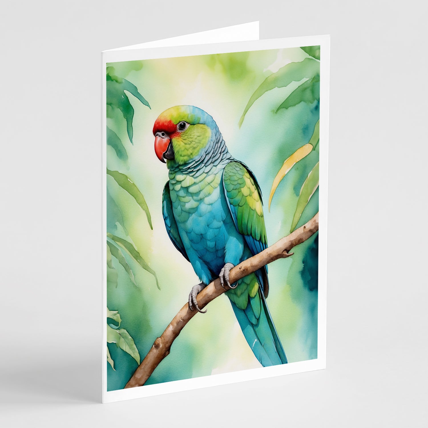 Buy this African Ringneck Parrot Greeting Cards Pack of 8