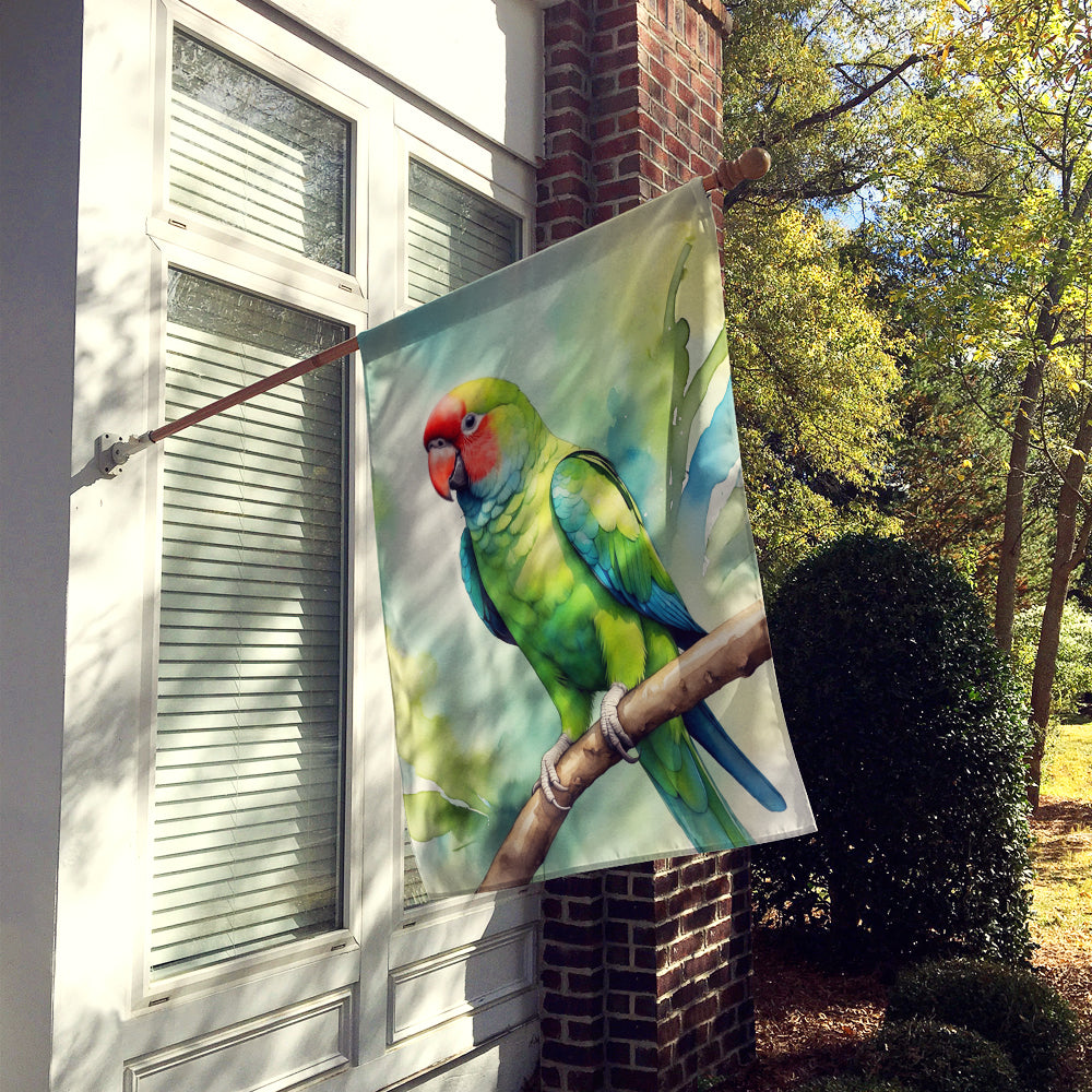 African Ringneck Parrot House Flag