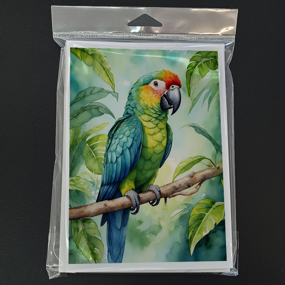 Amazon Parrot Greeting Cards Pack of 8