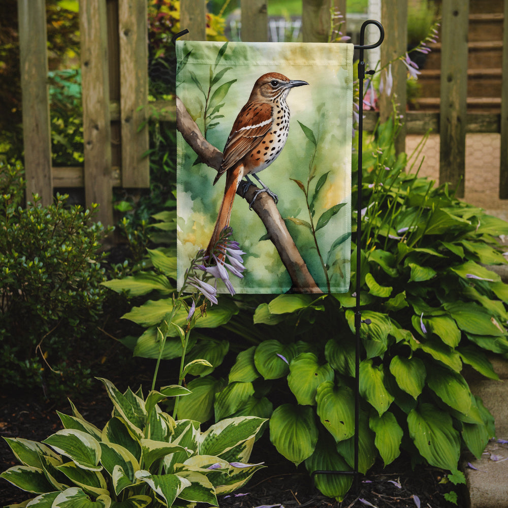 Georgia Brown Thrasher Garden Flag