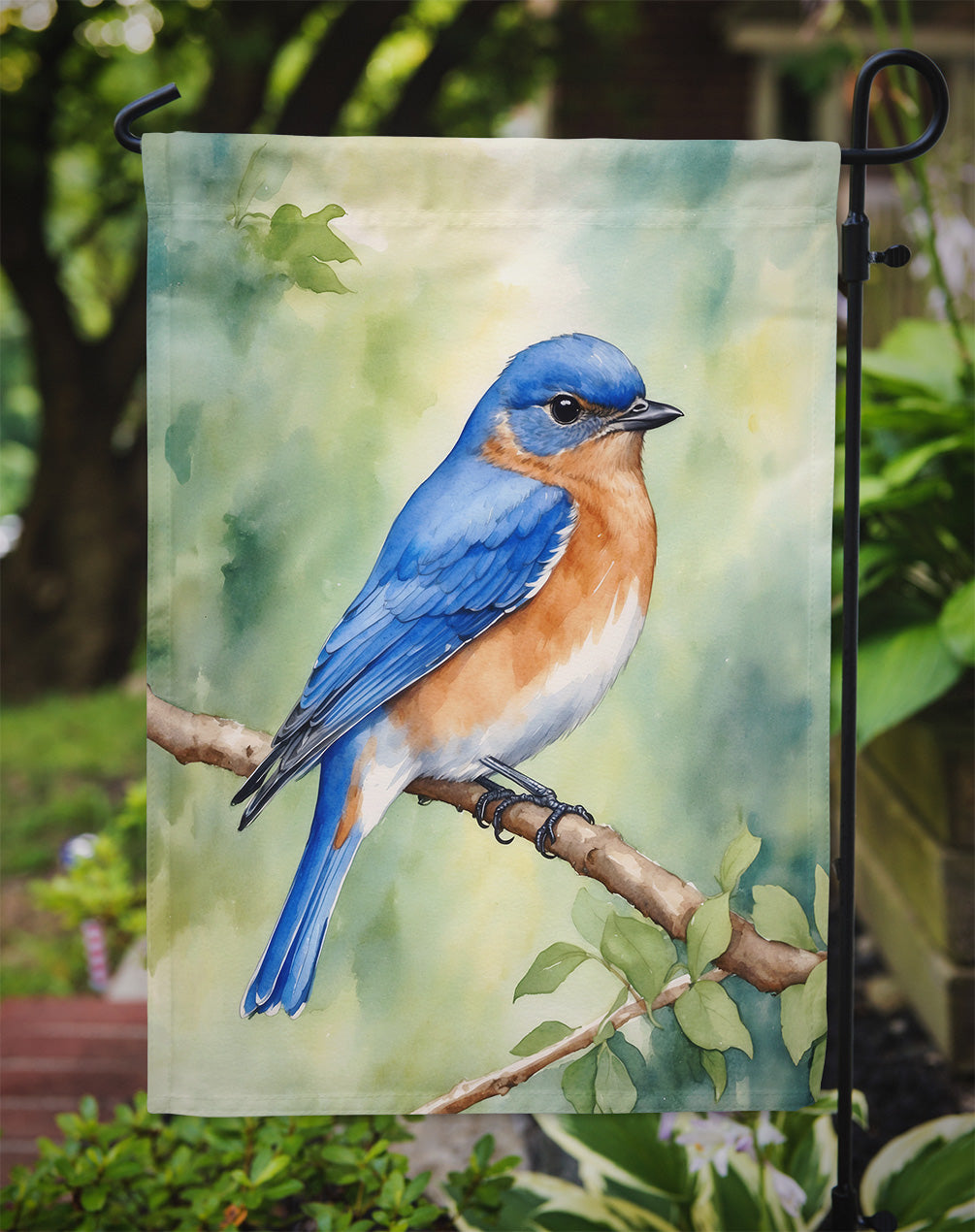 New York Eastern Bluebird Garden Flag