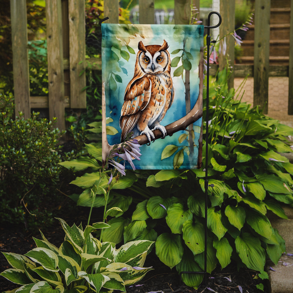 Oriental Bay Owl Garden Flag