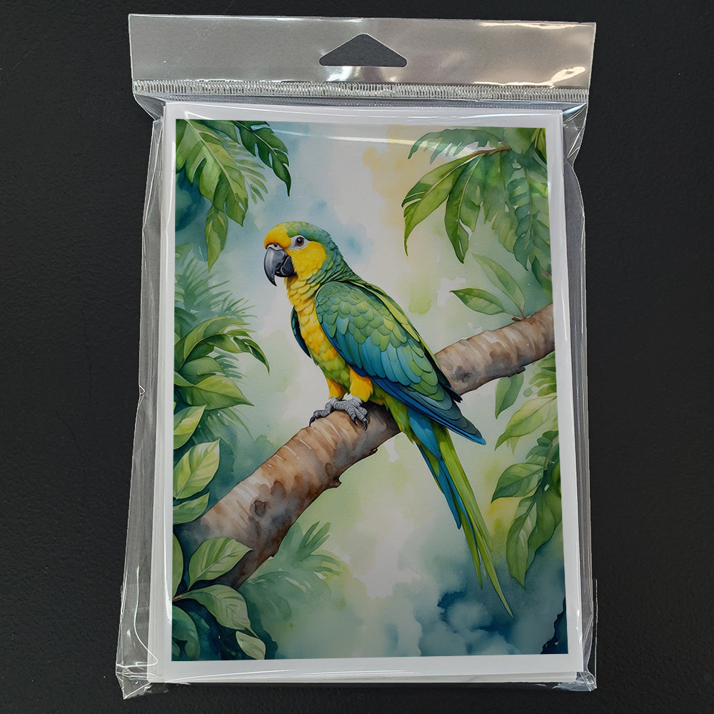 Yellownaped Amazon Parrot Greeting Cards Pack of 8