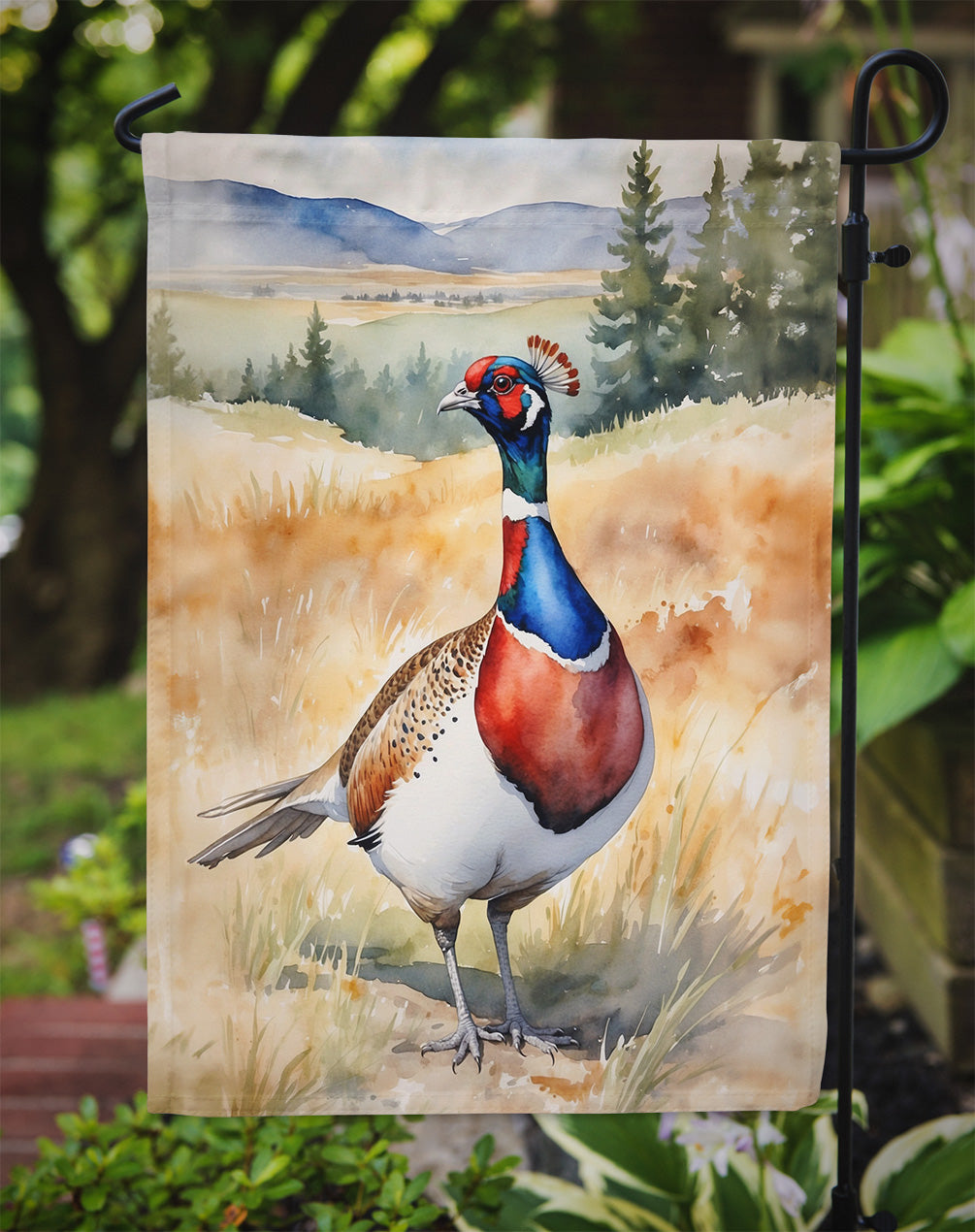 South Dakota Ringnecked Pheasant Garden Flag