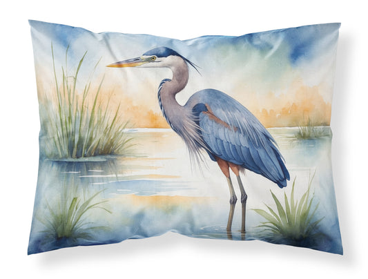 Buy this Blue Heron Emerging as the day fades Standard Pillowcase