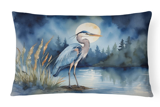 Buy this Blue Heron Under the Moonlight Throw Pillow