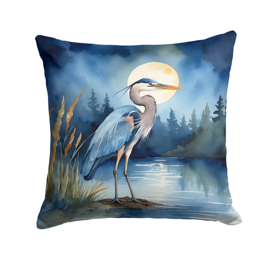 Buy this Blue Heron Under the Moonlight Throw Pillow