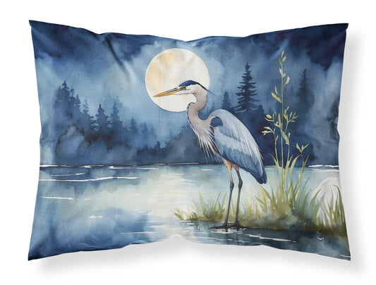 Buy this Blue Heron Under the Moonlight Standard Pillowcase